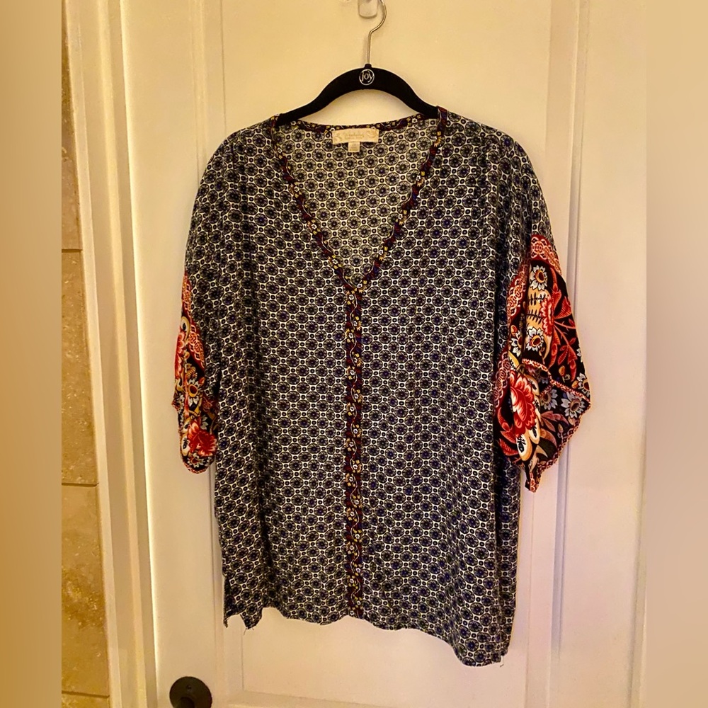 Weekend Suzanne Betro Boho Blouse 2X